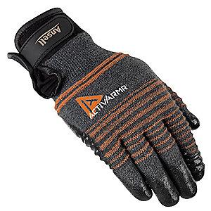 Ansell Nitrile Cut Resistant Gloves, ANSI/ISEA Cut Level 4, Kevlar , Lycra , Nylon, Stainless Steel