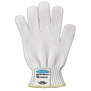 Ansell Uncoated Cut Resistant Glove, ANSI/ISEA Cut Level 5, Spectra Lining, White, 6