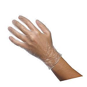 Ansell 9" Powder Free Unlined PVC Disposable Gloves, Clear, Size  XL, 100PK