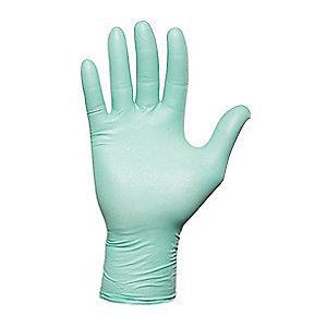 Ansell 9-1/2" Powder Free Unlined Neoprene Disposable Gloves, Bright Green, Size  L, 100PK