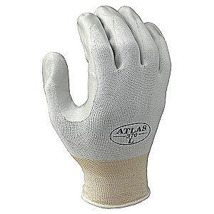 Showa 13 Gauge Coated Gloves, Gray/White