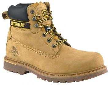 Caterpillar Holton Safety Boot, Honey Size 7