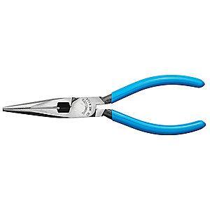Channellock Long Nose Plier, 6-17/32" Length, 1-3/4" Max. Jaw Opening, Serrated Gripping Surface