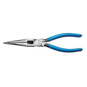 Channellock Long Nose Plier, 7-13/16" Length, 1-3/8" Max. Jaw Opening, Serrated Gripping Surface