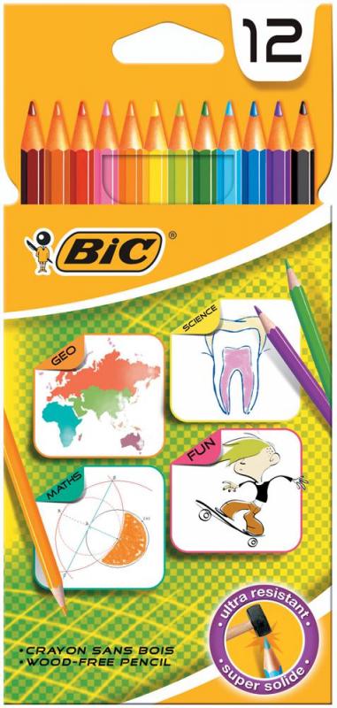 BIC HB Colouring Pencils - Pack of 12