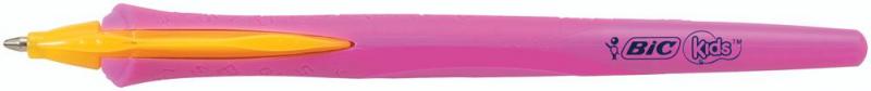 BIC Medium Tip Kids Clic Retractable Ballpoint Pens - Pack of 12 (Pink)