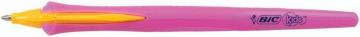 BIC Medium Tip Kids Clic Retractable Ballpoint Pens - Pack of 12 (Pink)