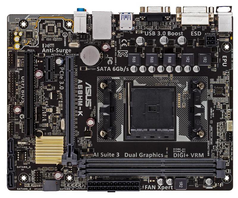 ASUS AMD A68H FCH Socket FM2+ Athlon Micro-ATX Motherboard