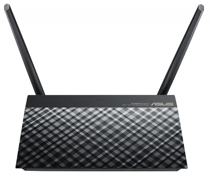 ASUS Dual-Band AC750 Wi-Fi Router, 300+433 MB/s