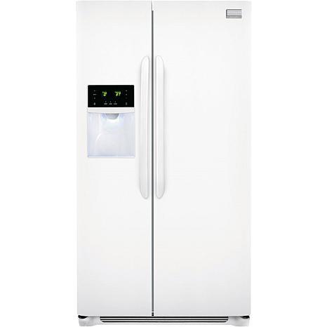 Frigidaire Gallery 26 Cu. Ft. Side-by-Side Refrigerator with Front Water/Ice Dispenser - Pearl White