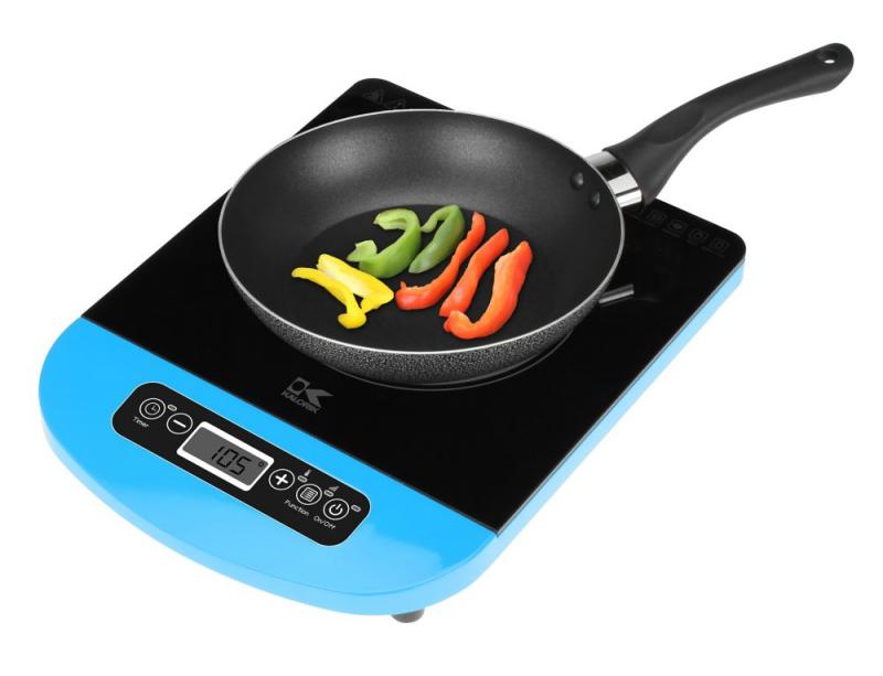 Kalorik Glass Induction Cooking Plate with LED Display in Blue