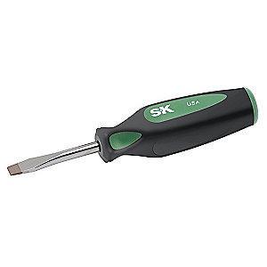 SK Steel Screwdriver with 2-1/4" Shank and 1/4" Keystone Slotted Tip