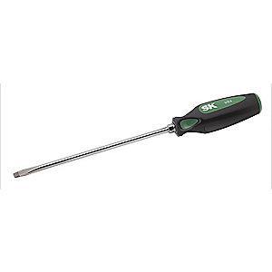 SK Steel Screwdriver with 8" Shank and 1/4" Keystone Slotted Tip