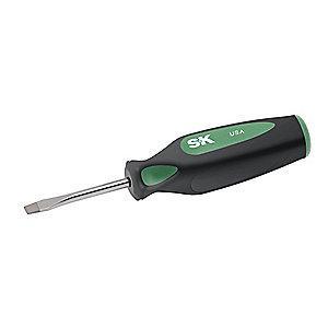 SK Steel Screwdriver with 2-1/4" Shank and 3/16" Keystone Slotted Tip