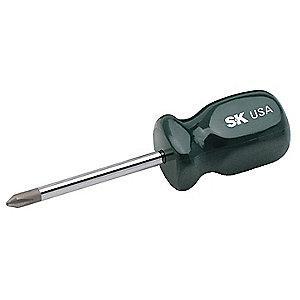 SK Steel Screwdriver with 1-1/4" Shank and #1 Phillips Tip