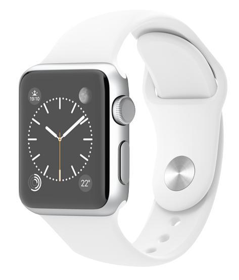 Apple Watch Sport 38mm Silver Aluminium Case with White Sport Band