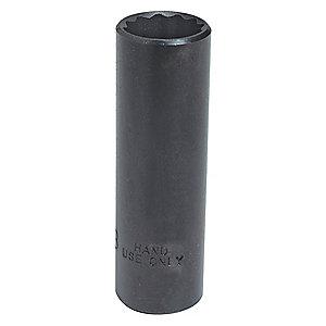 Proto 9/16" Alloy Steel Socket with 3/8" Drive Size and Black Oxide Finish