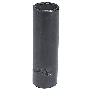 Proto 1/2" Alloy Steel Socket with 3/8" Drive Size and Black Oxide Finish