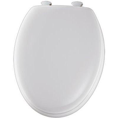 Bemis Mayfair Elongated Molded Wood Toilet Seat, Easy-Clean & Change  Hinge, White