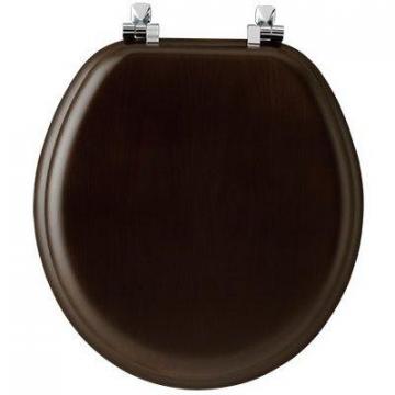 Bemis Toilet Seat, Round, Walnut Wood Veneer