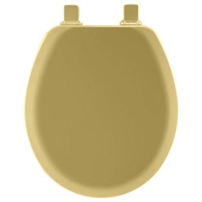 Bemis Toilet Seat, Round, Harvest Gold Wood