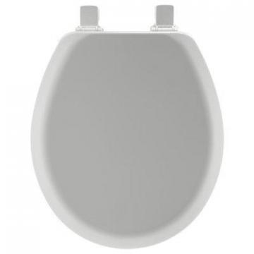 Bemis Toilet Seat, Round, Silver Wood