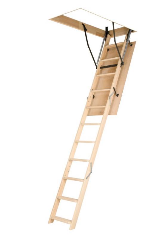Fakro Attic Ladder (Wooden Basic) LWN 22 1/2x54 250 lbs 10 ft 1 in