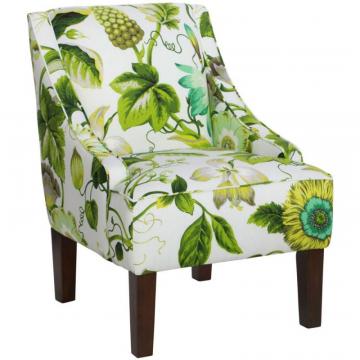 Skyline Swoop Arm Chair In Grandiflora Jardin
