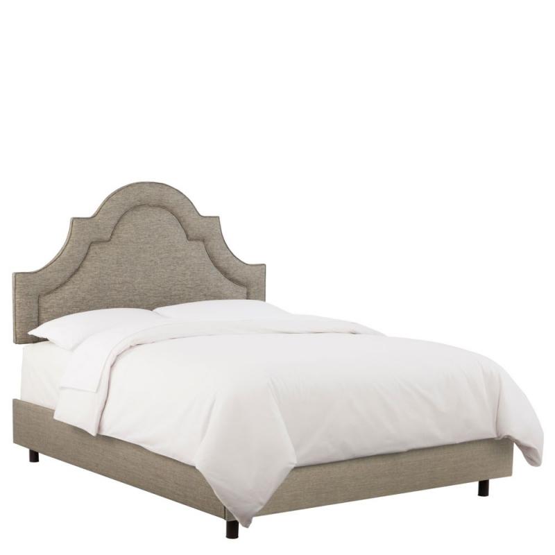 Skyline California King Arched Border Bed In Groupie Peppercorn