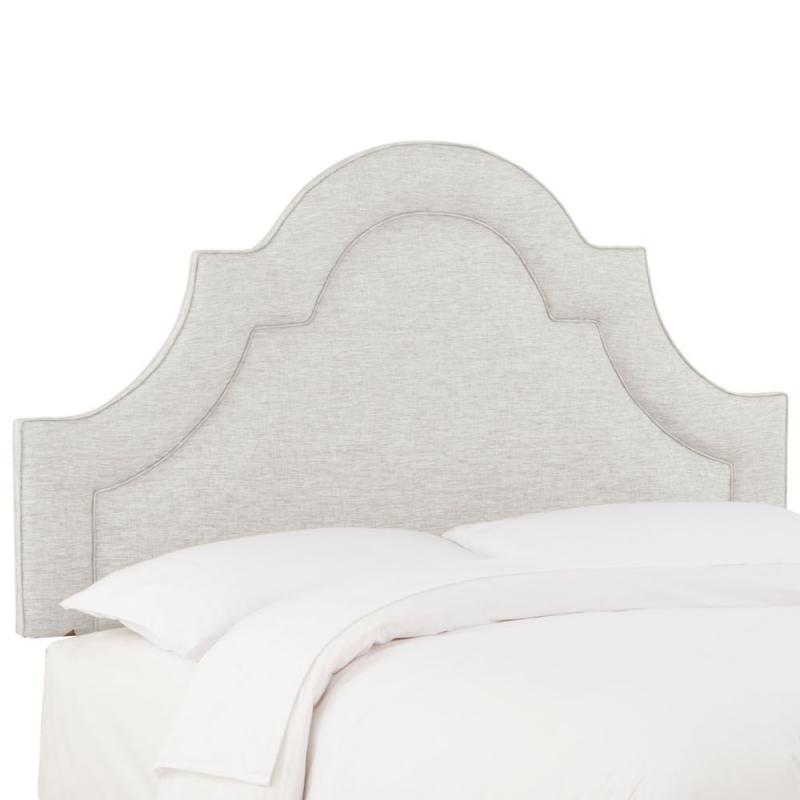 Skyline Queen Arched Border Headboard In Groupie Oyster