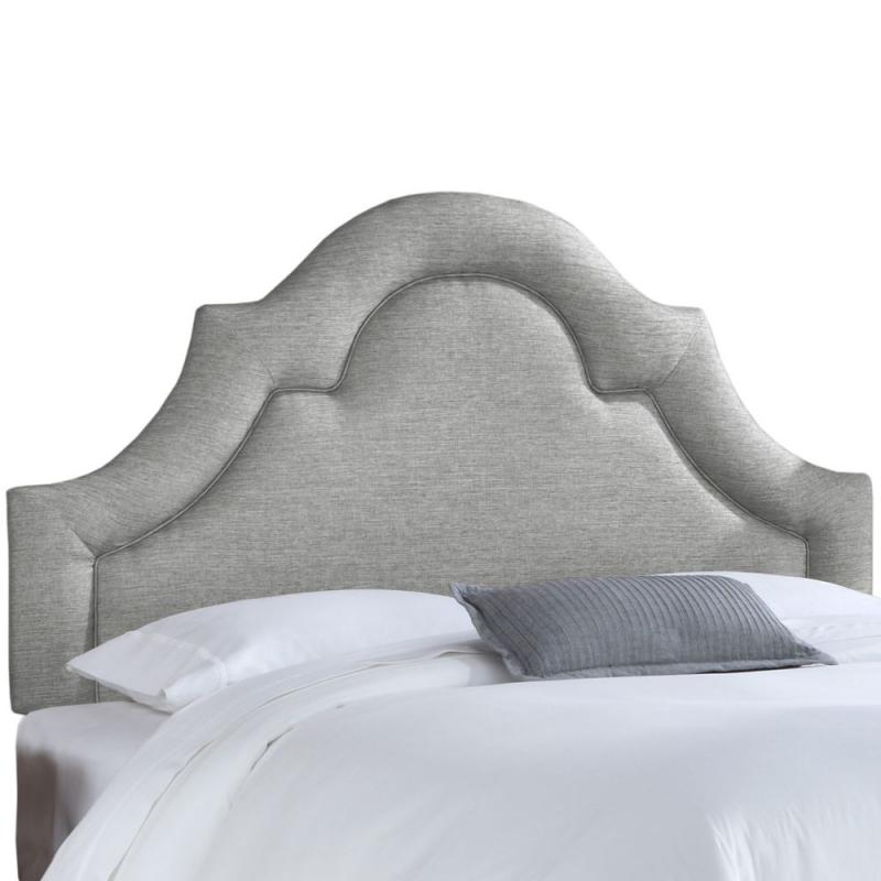 Skyline Full Arched Border Headboard In Groupie Pewter