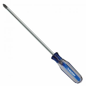 Husky 2 x 8  Inch  Phillips Screwdriver with Acetate Handle