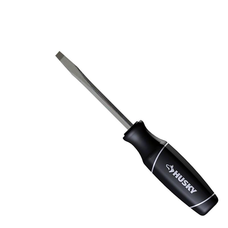 Husky 1/4  Inch  x 4  Inch  Slotted Screwdriver