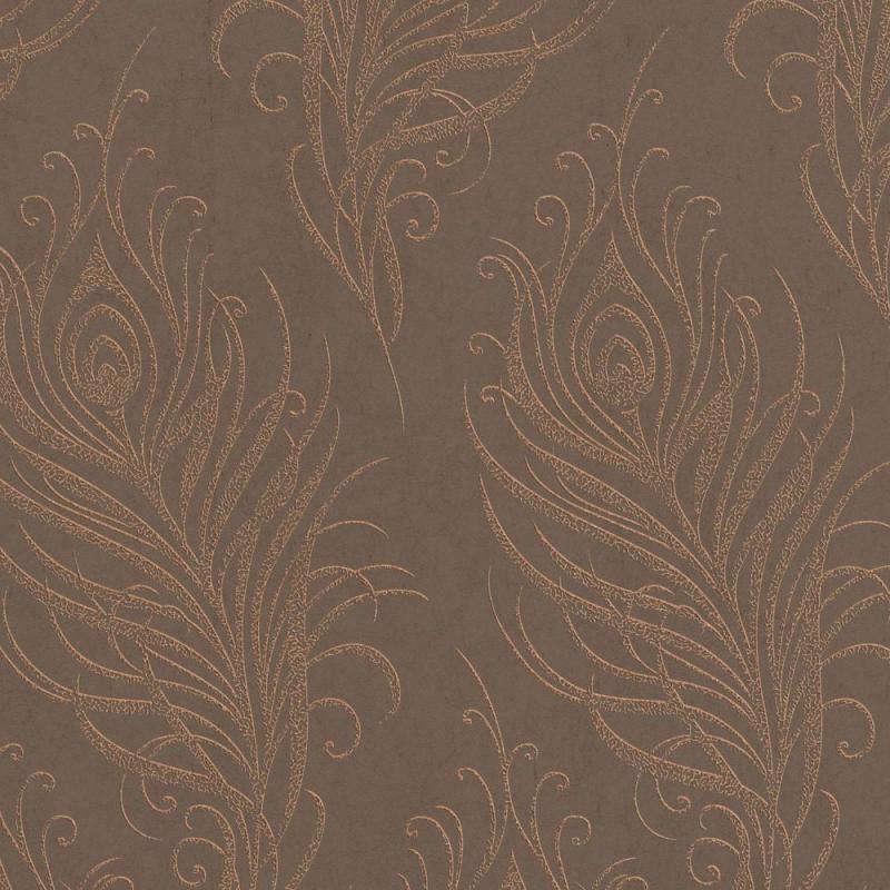 Graham & Brown Quill Copper/Brown Wallpaper