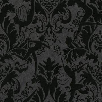 Graham & Brown Forest Muse Black Wallpaper