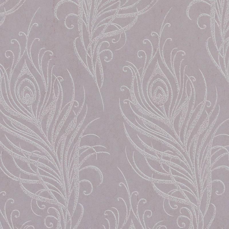 Graham & Brown Quill Mulberry/Silver Wallpaper