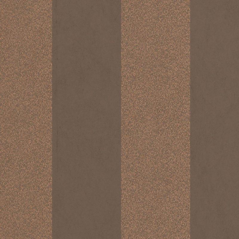 Graham & Brown Artisan Stripe Copper/Brown Wallpaper