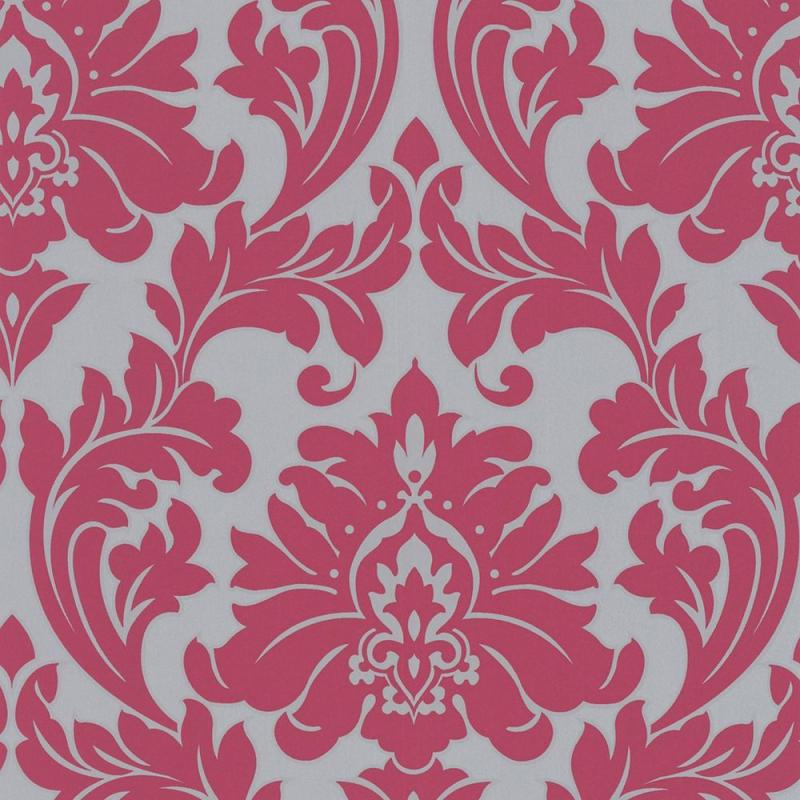 Graham & Brown Majestic Pink/Silver Wallpaper