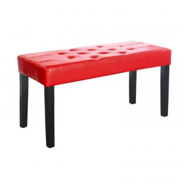 Corliving Fresno 12 Panel Bench In Red Leatherette
