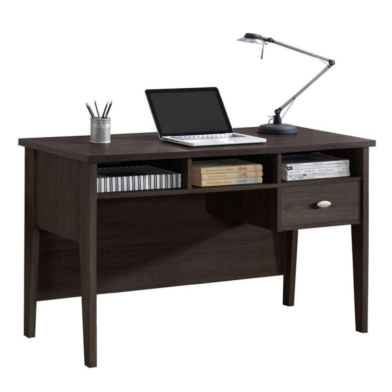 Corliving Folio Black Espresso Single Drawer Desk