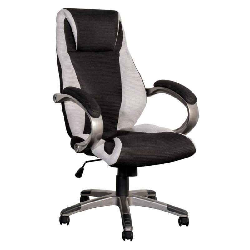 Corliving BIFMA Workspace Black And Grey Mesh Fabric Managerial Office Chair