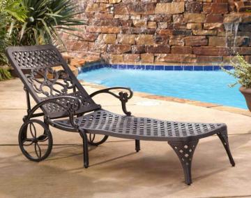 Home Styles Biscayne Bronze Chaise Lounge Chair