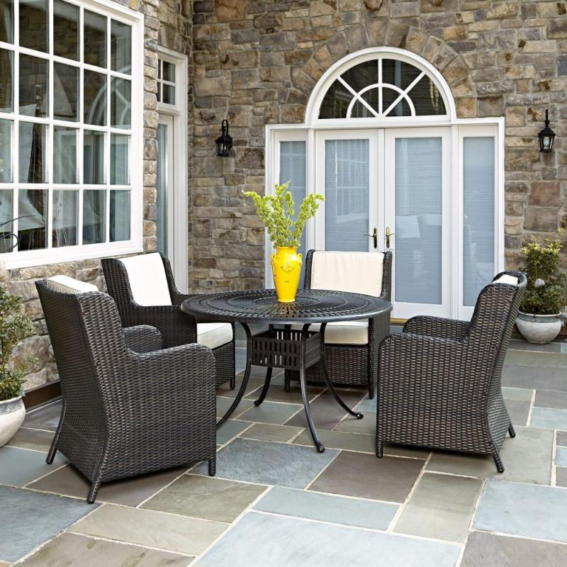 Home Styles Largo 5-Piece Patio Dining Set with Riviera Chairs