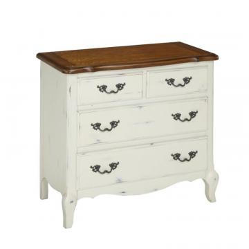 Home Styles The French Countryside Oak and Rubbed White Drawer Chest