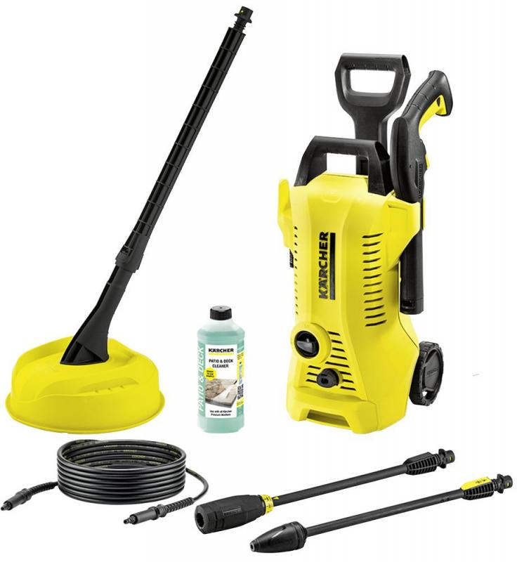 Karcher 1400W 110 Bar Cold Pessure Washer with Patio Cleaner - 230V