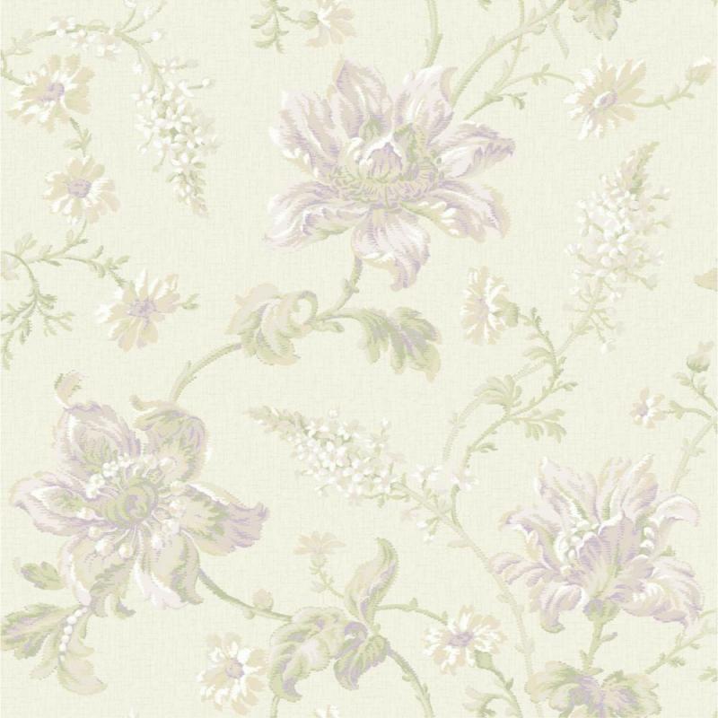 York Sapphire Oasis  Floral Wallpaper