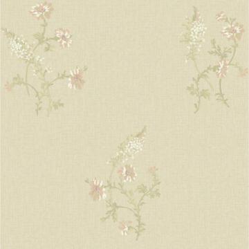 York Sapphire Oasis  Flora Wallpaper