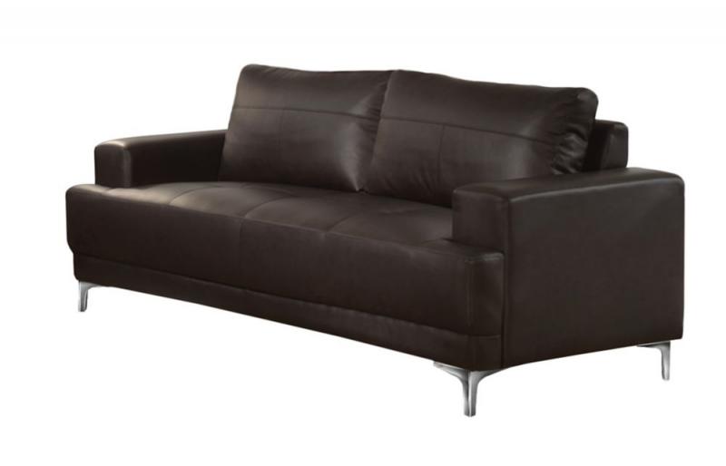 Monarch Sofa - Brown Bonded Leather