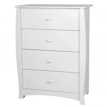 South Shore Beehive 4-Drawer Chest, Pure White