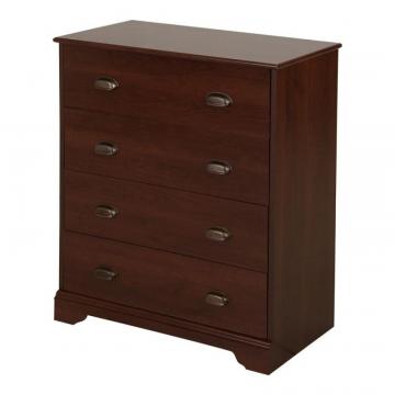 South Shore Fundy Tide 4-Drawer Chest, Royal Cherry